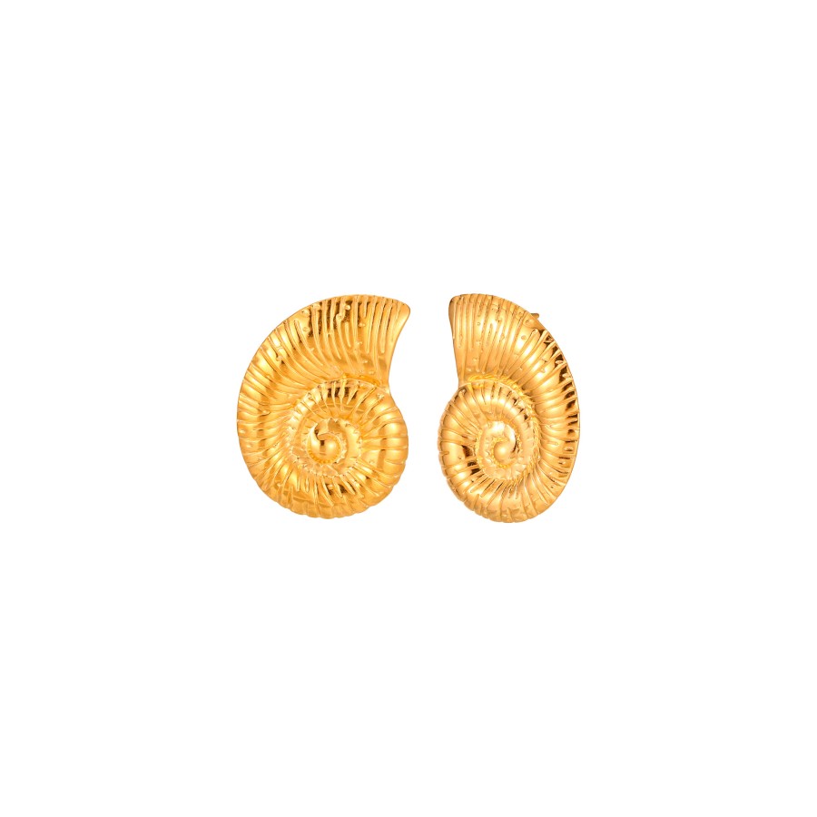 Pendientes Gran Caracola Gold