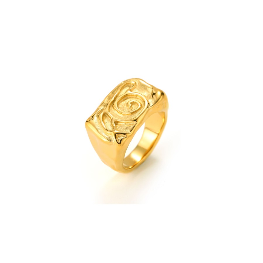 Anillo Rustic Caracol Gold