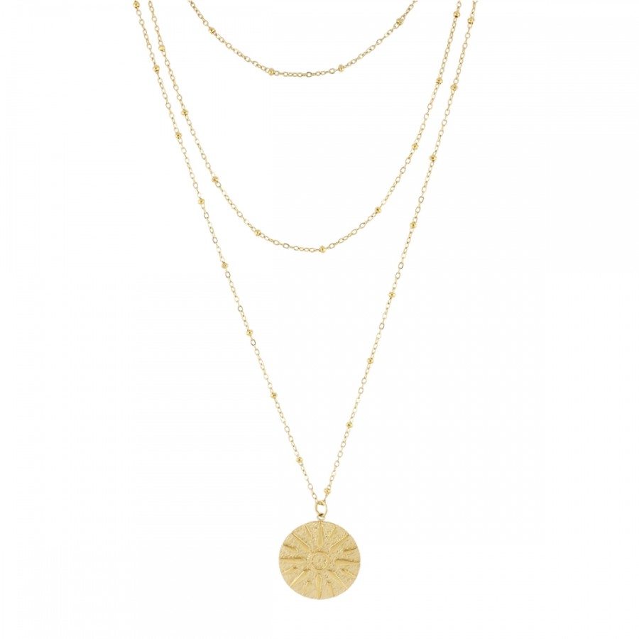 Collar Triple Daylu Gold