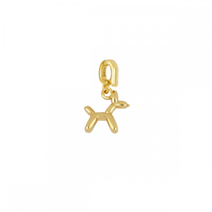 Charm Acoplable Perro Globo Gold
