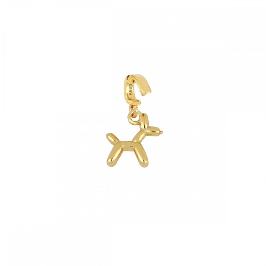 Charm Acoplable Perro Globo Gold