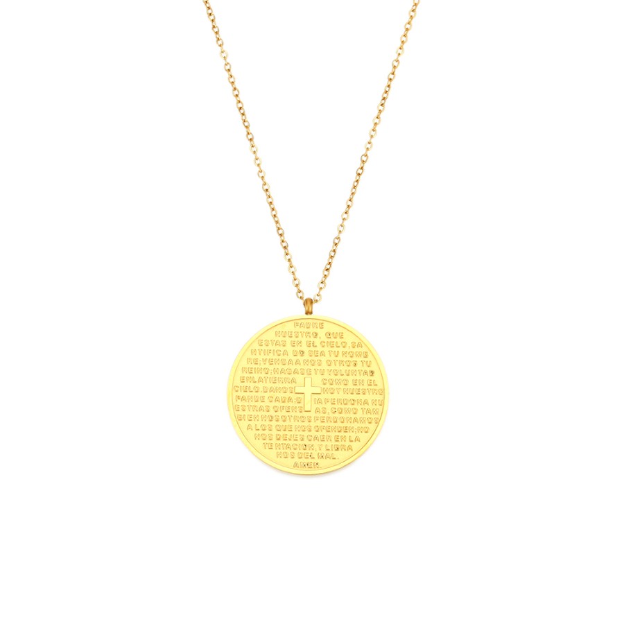 Collar Padre Nuestro Gold