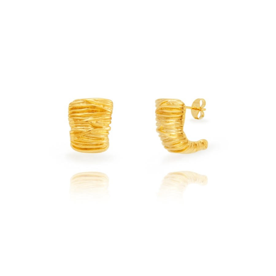 Pendientes Rallado Gold