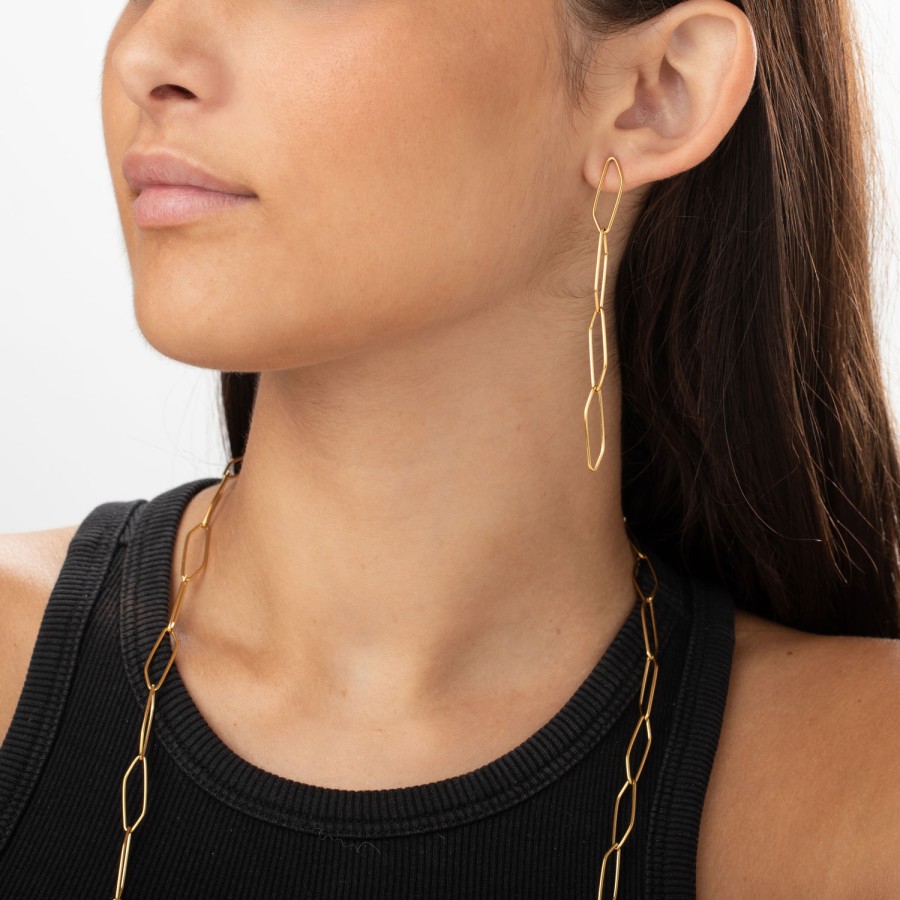Pendientes Largos Rombos