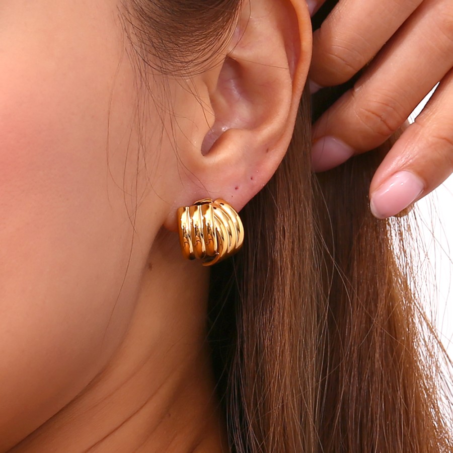 Pendientes Double Gold
