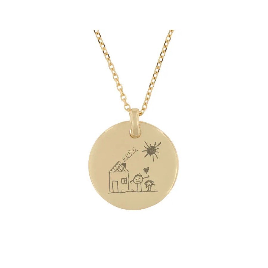 Collar Dibujo o Texto Emotivo Gold
