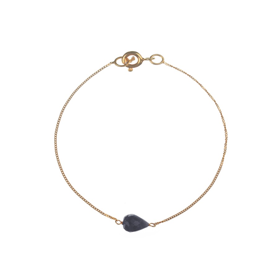 Pulsera Mineral Ovalado Gold (Elige tu color)