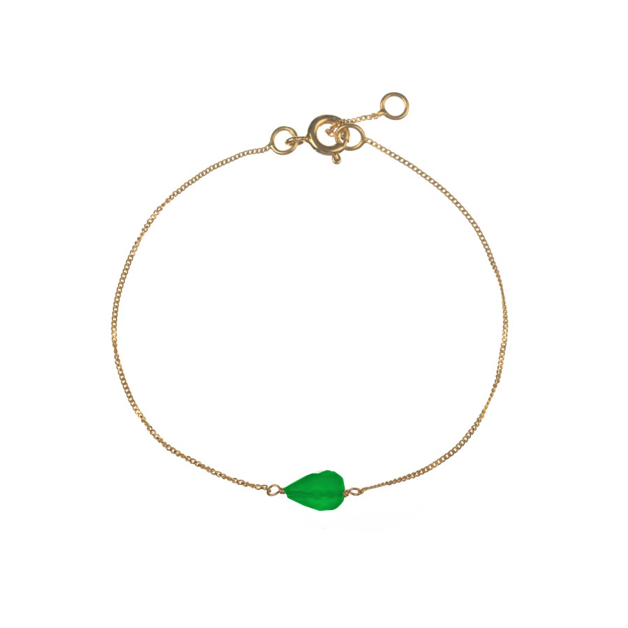 Pulsera Mineral Ovalado Gold (Elige tu color)