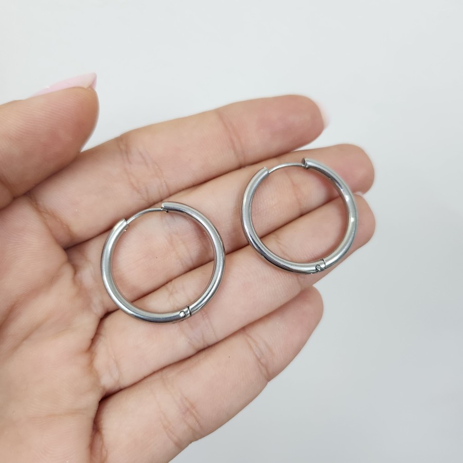 Par de Pendientes Aros Basics 35mm