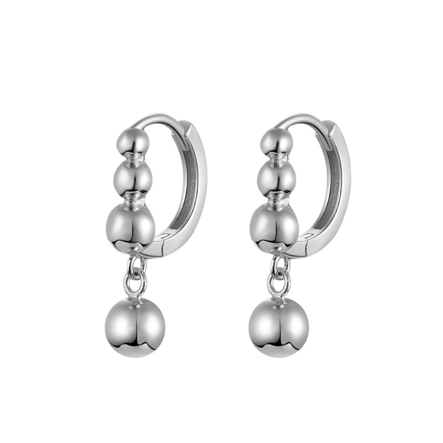Pendientes Bolitas + Bolita colgante