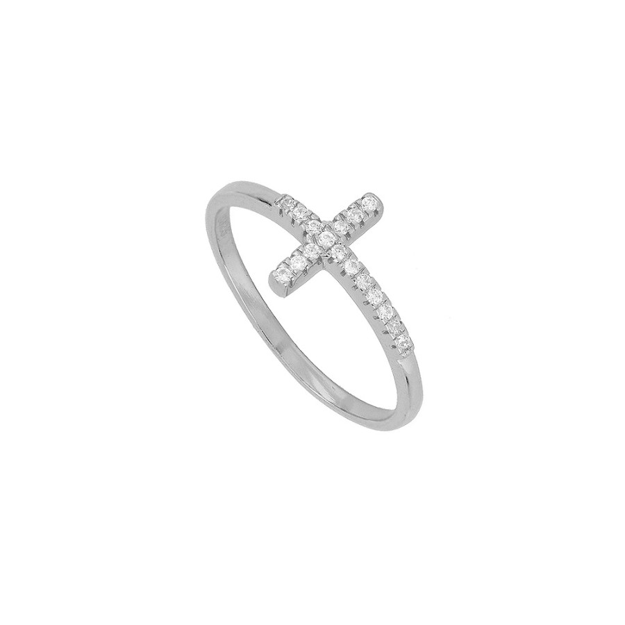 Anillo Cruz Circonitas