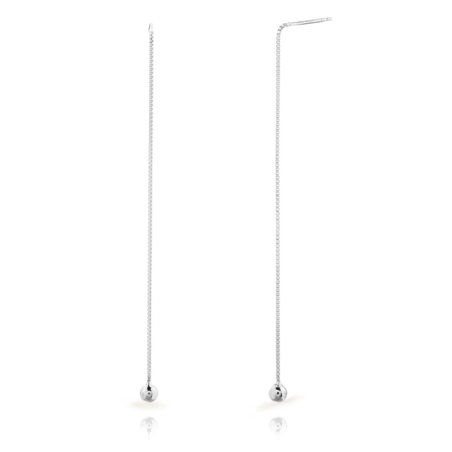 Pendientes Bola Cadena
