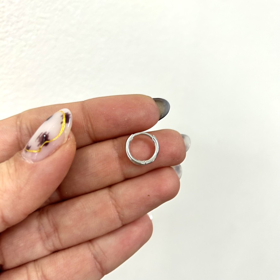 Pendiente Suelto Liso 11mm