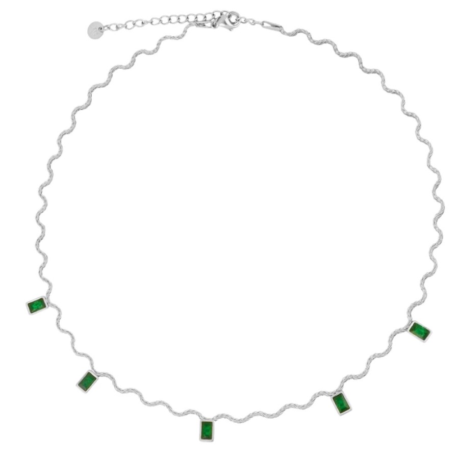 Collar Luxe Circonitas Verdes