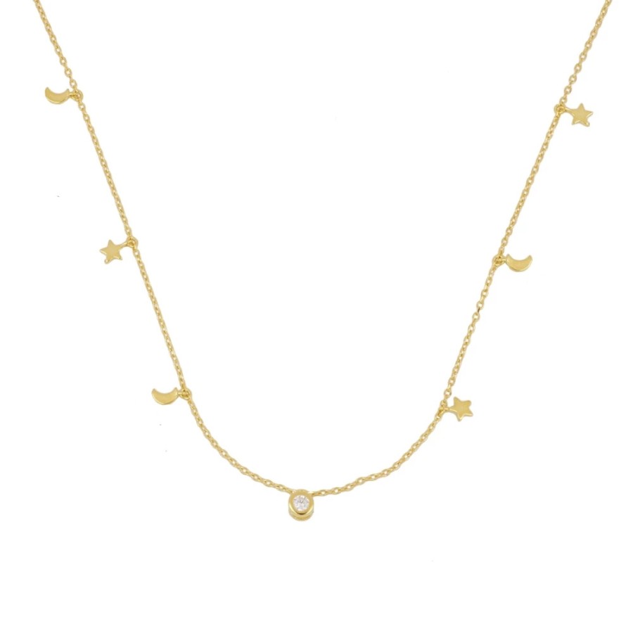 Collar Estrellas y Lunas Gold
