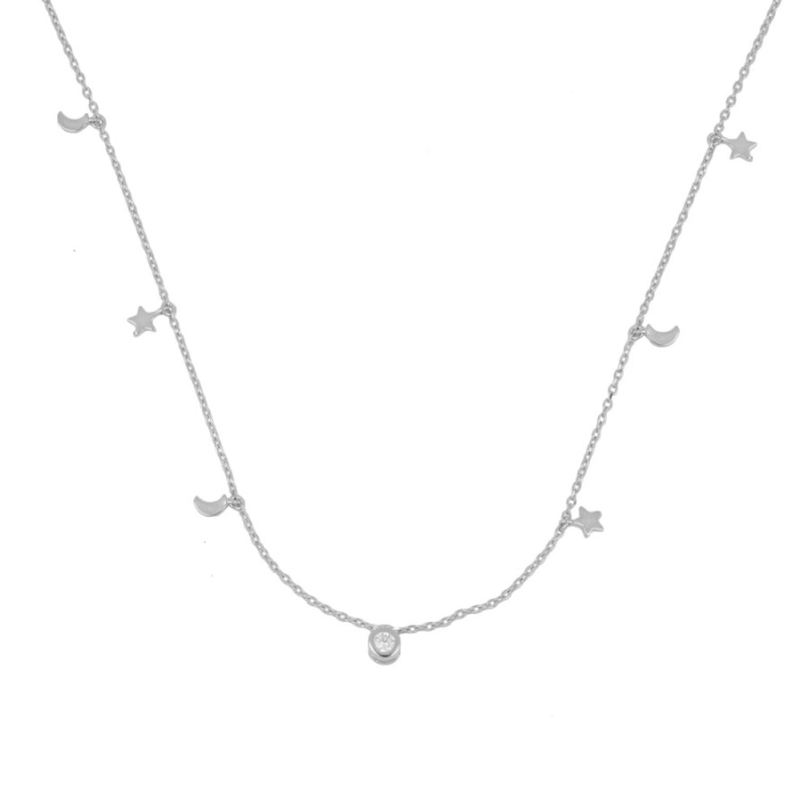Collar Estrellas y Lunas