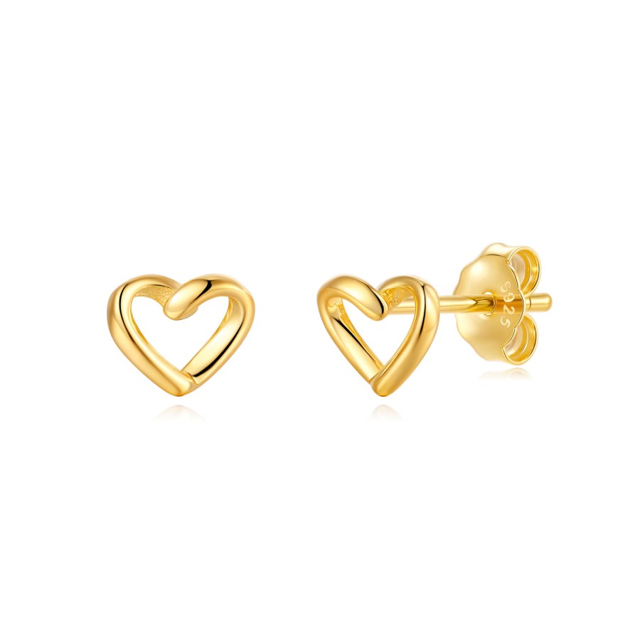 Pendientes Corazón Hilo Gold