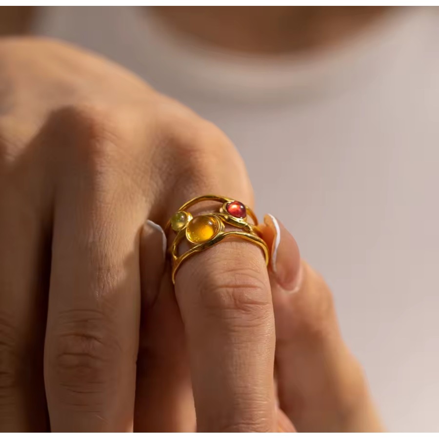 Anillo Pedril Ajustable Gold