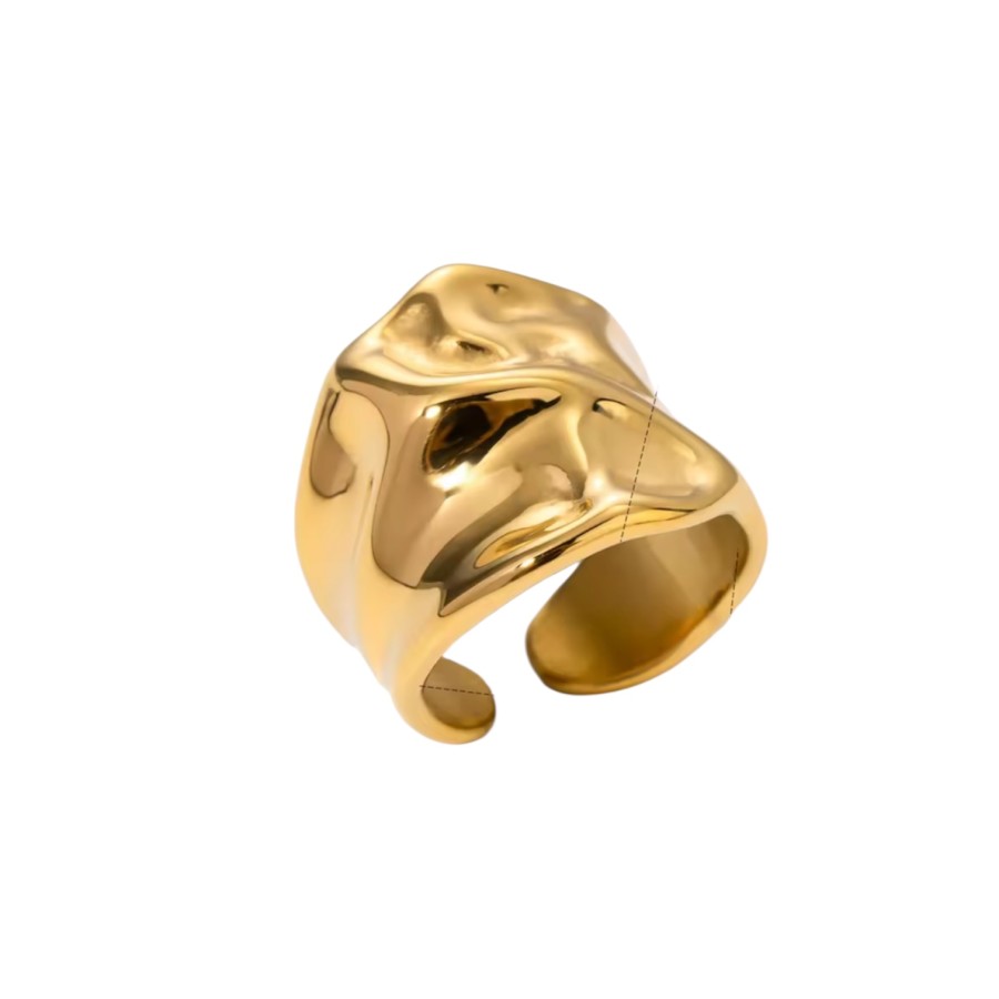 Anillo Abstracto Ajustable Gold