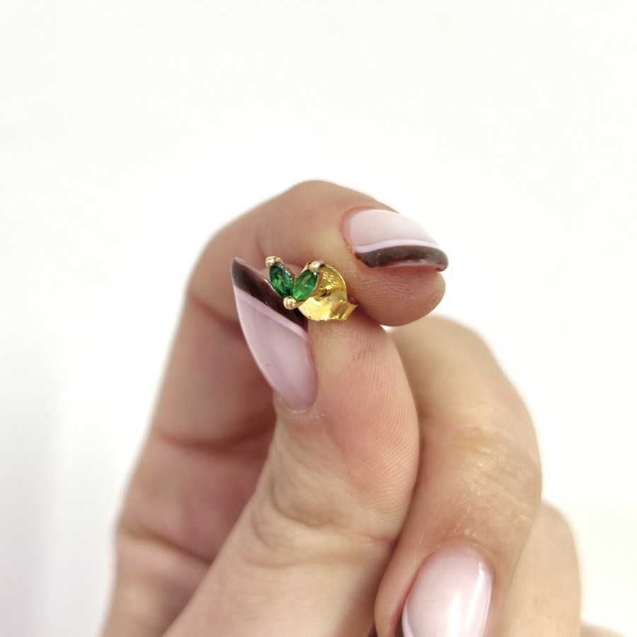 Pendiente Suelto Sigrid Verdde Gold