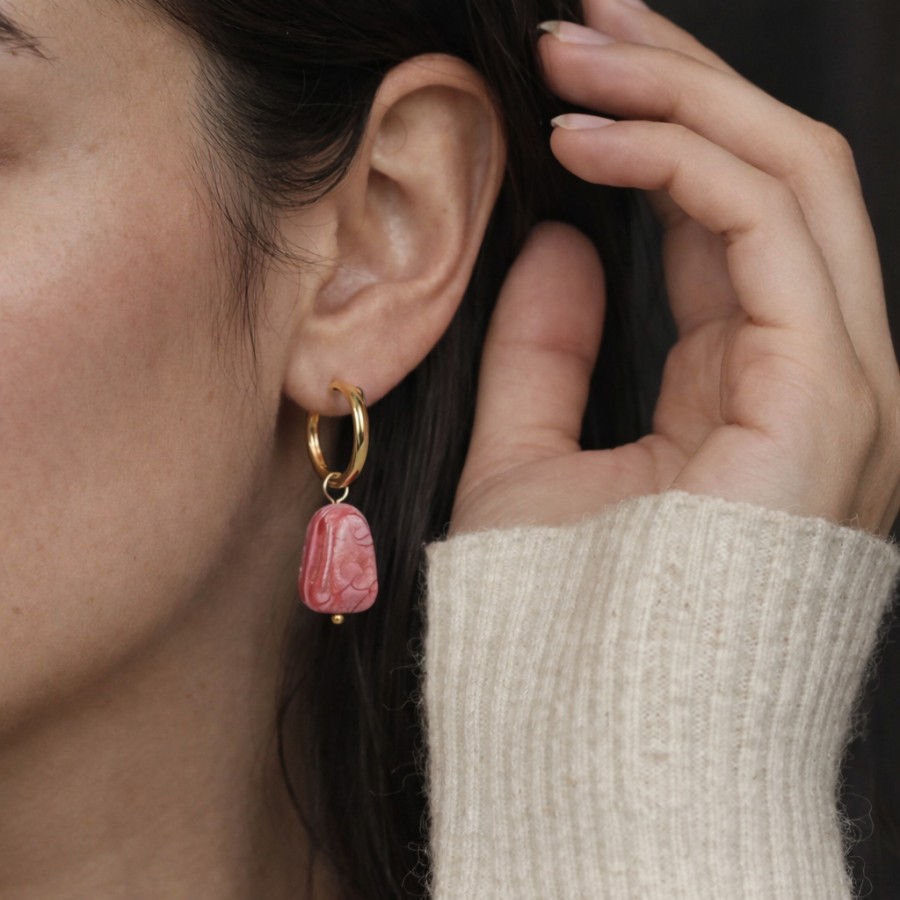 Pendientes Coralinas Gold
