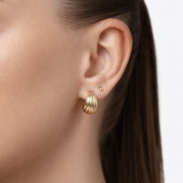 Pendientes Gota Rayado Gold 2