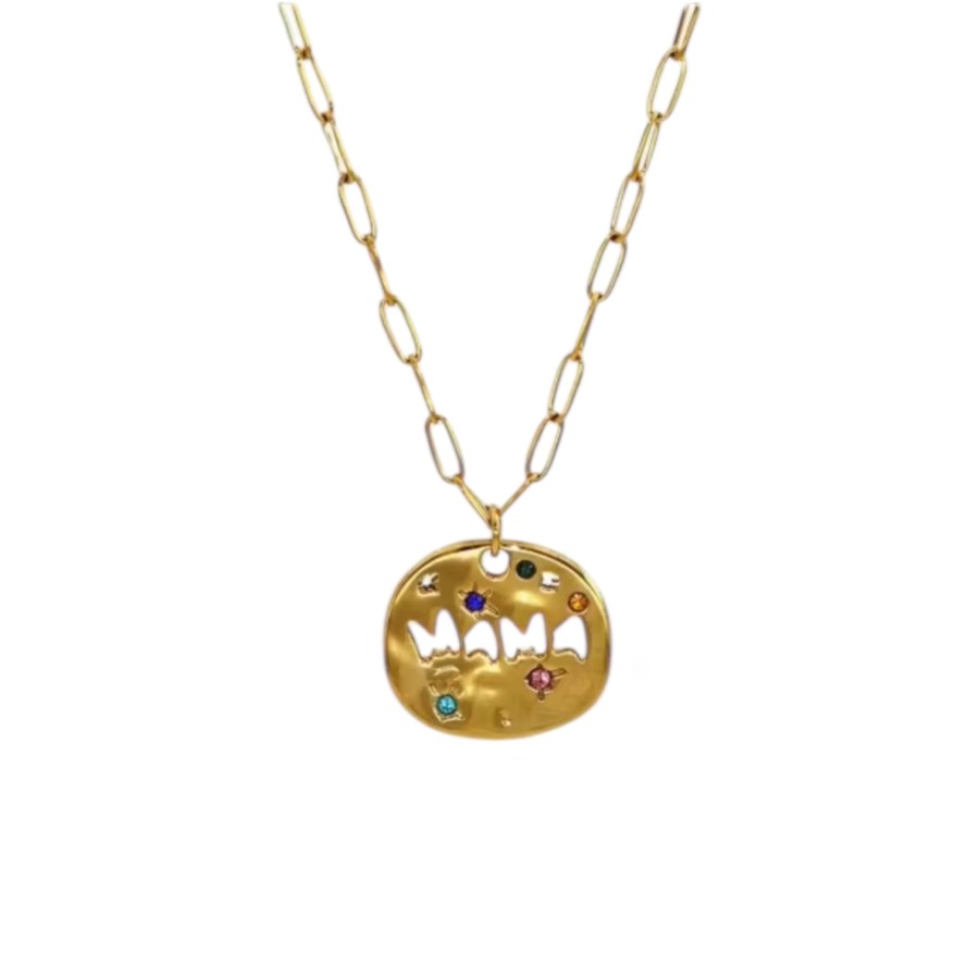 Collar Mama Circonitas Gold