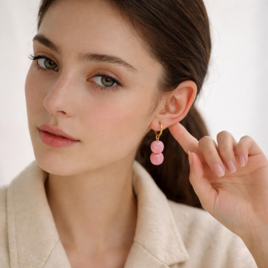 Par Pendientes Yenya Gold