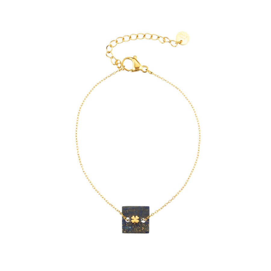 Pulsera Trébol Suerte Gold (Elige tu color)