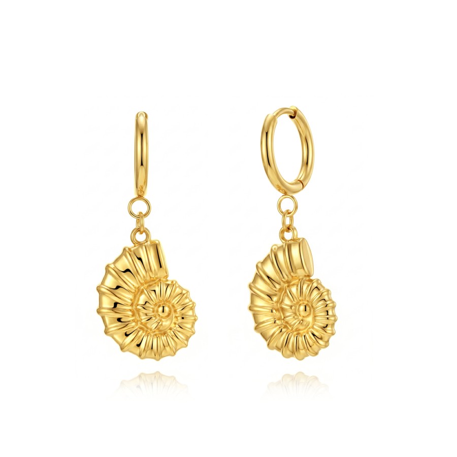 Pendientes Arito Caracola Gold