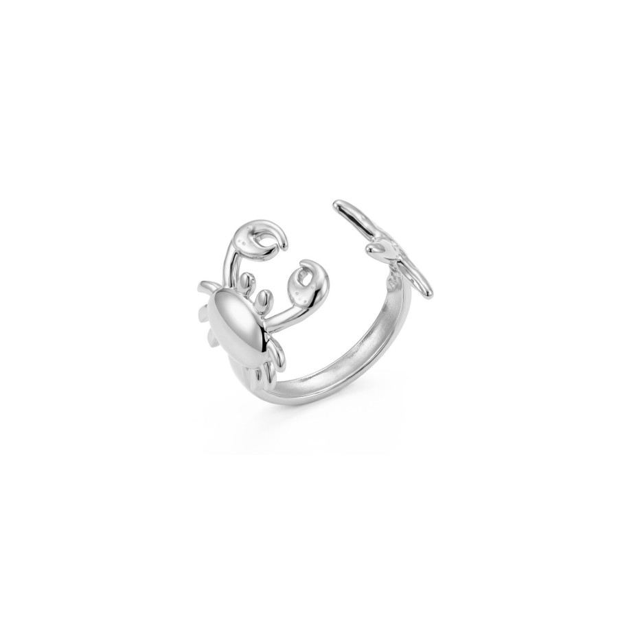 Anillo Ajustable Cangrejo y Estrella