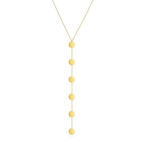 Collar Largo Círculos Gold 2