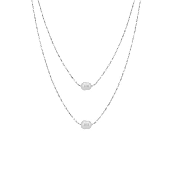 Collar Doble Perla