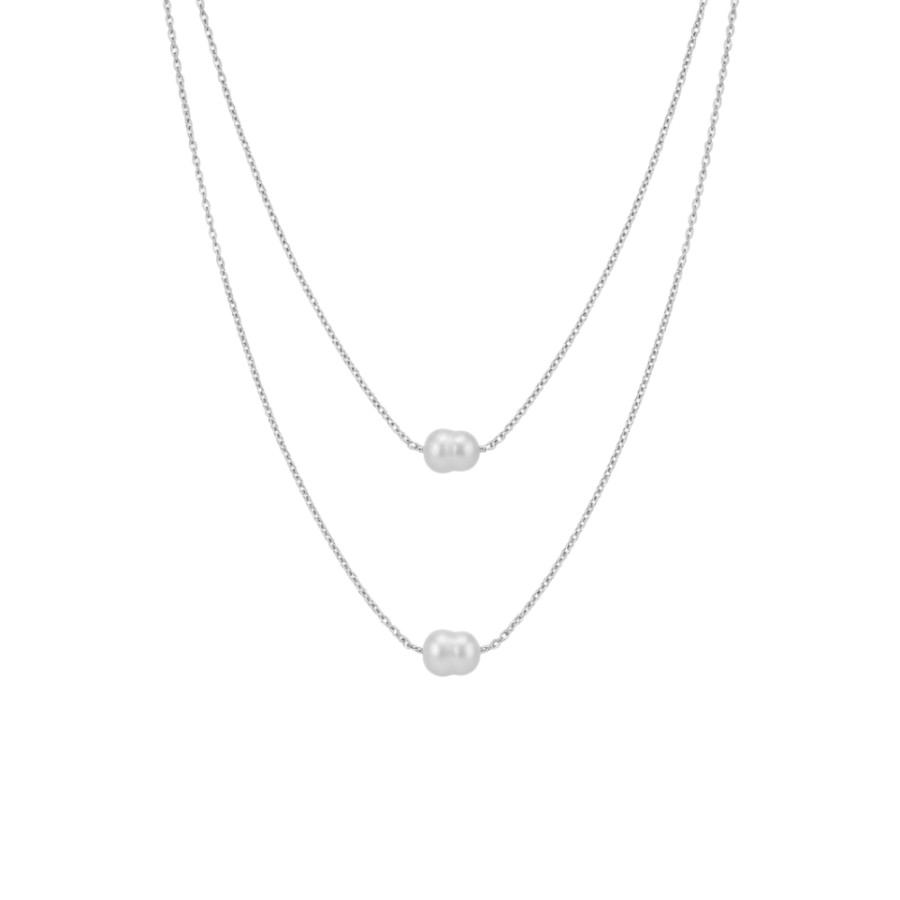 Collar Doble Perla