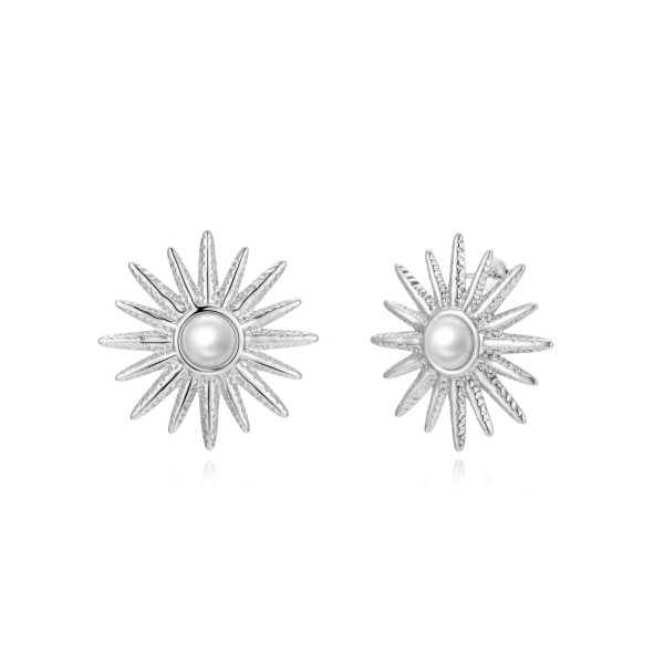 Pendientes Sol Perla
