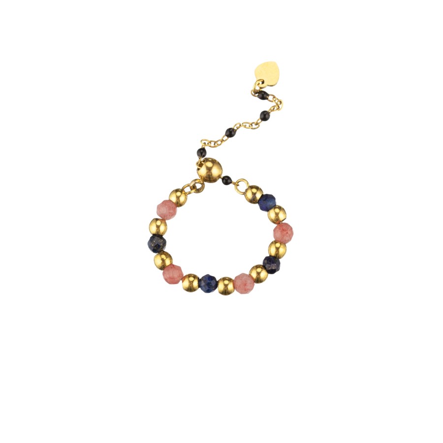 Anillo Ajustable Cadena Colores Gold (Elige tu color)
