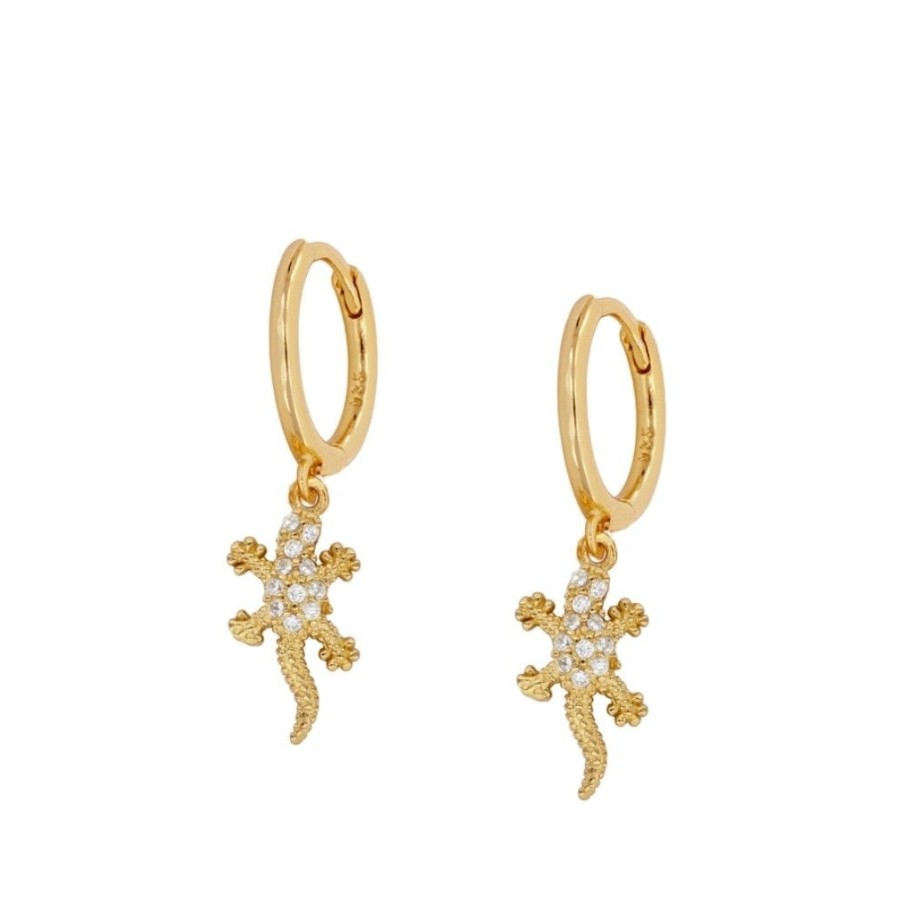 Pendientes Lagartin Gold
