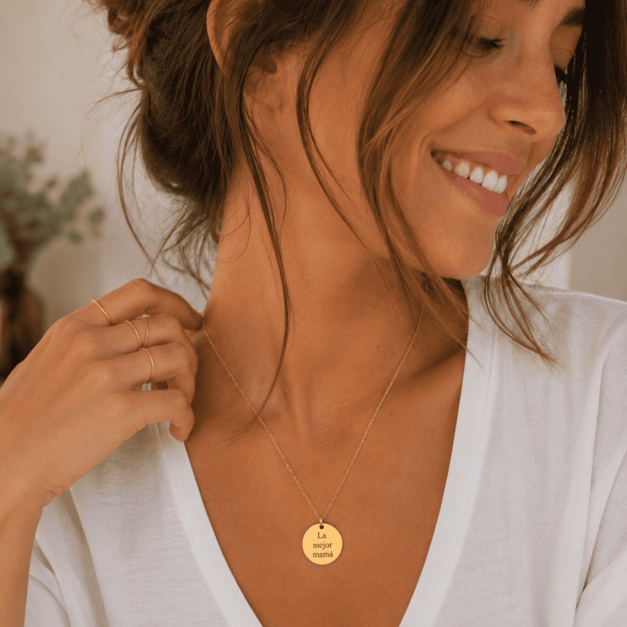 Collar chapa personalizado Gold