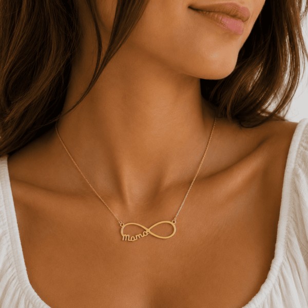 Collar Infinito Mama Gold 2