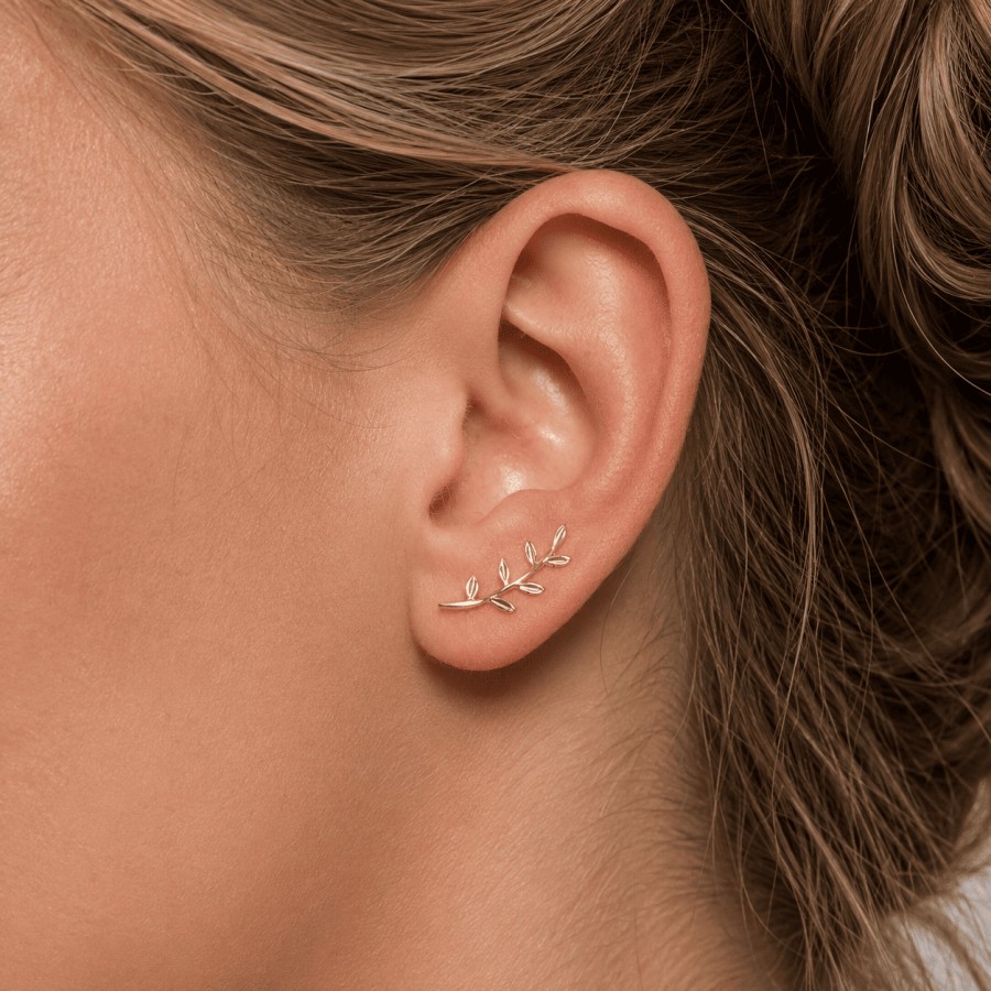 Pendientes Laurel Gold