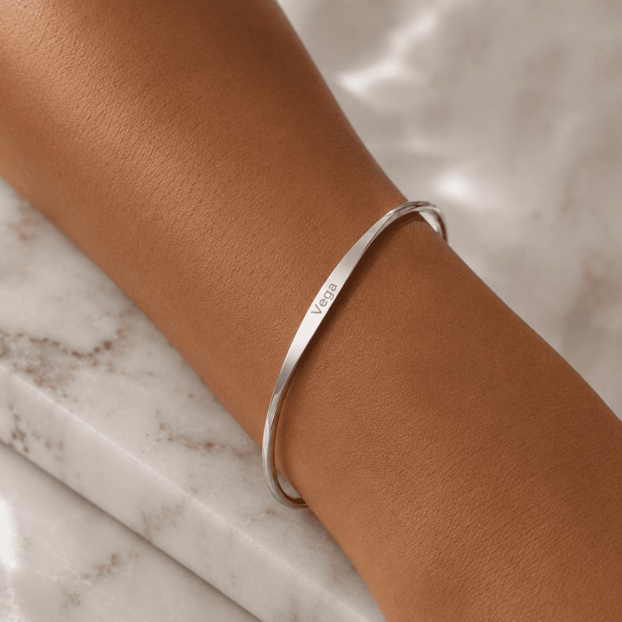 Pulsera Personalizada Rígida Abierta