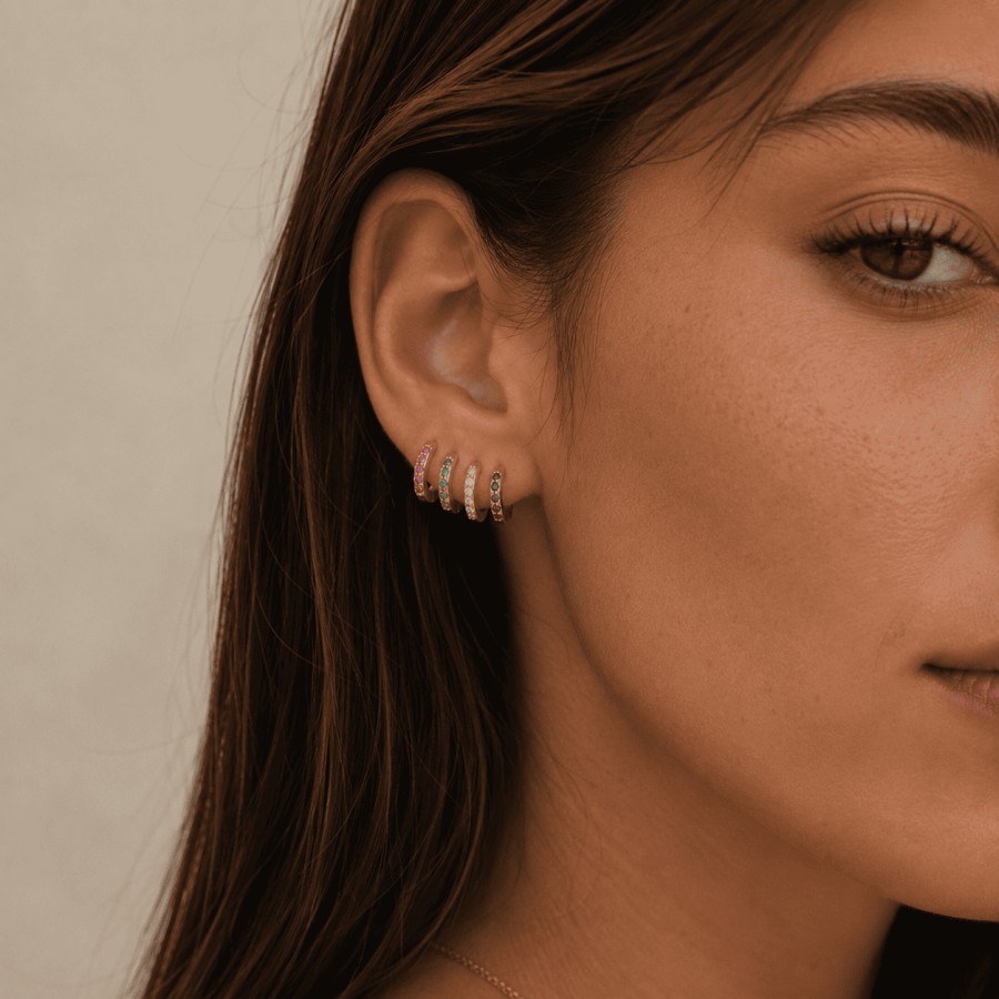 Pendientes Multicirconitas Gold...