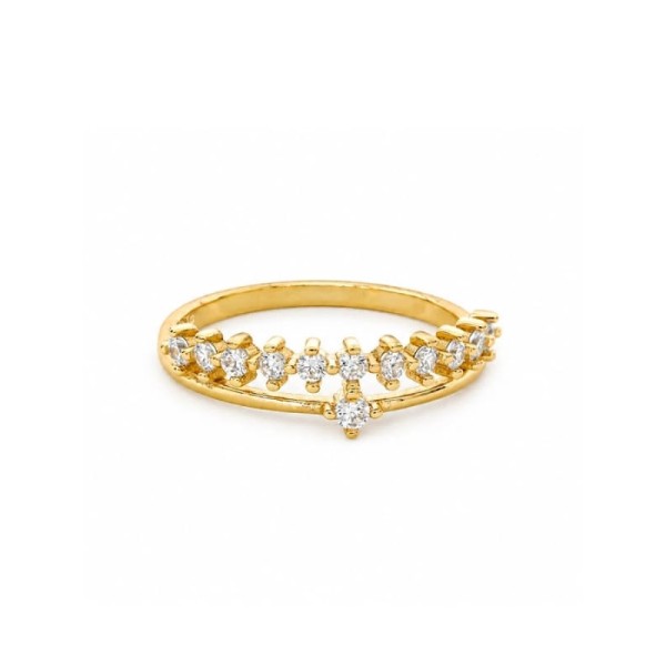 Anillo Doble Circonitas +...