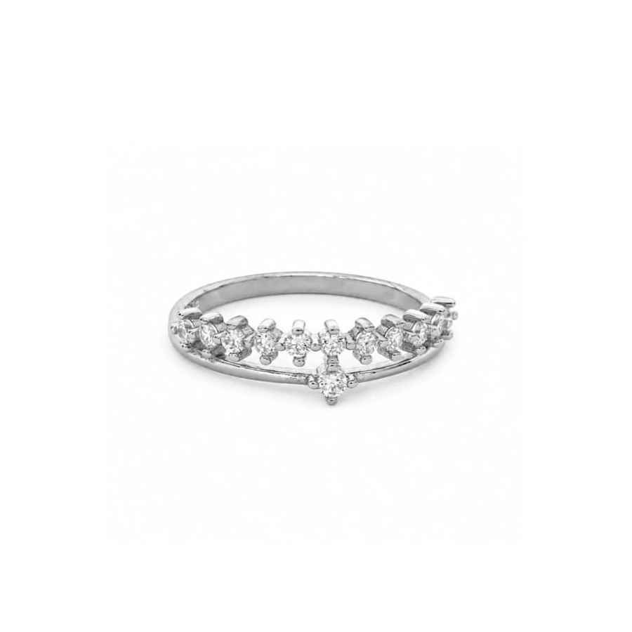 Anillo Doble Circonitas + Central