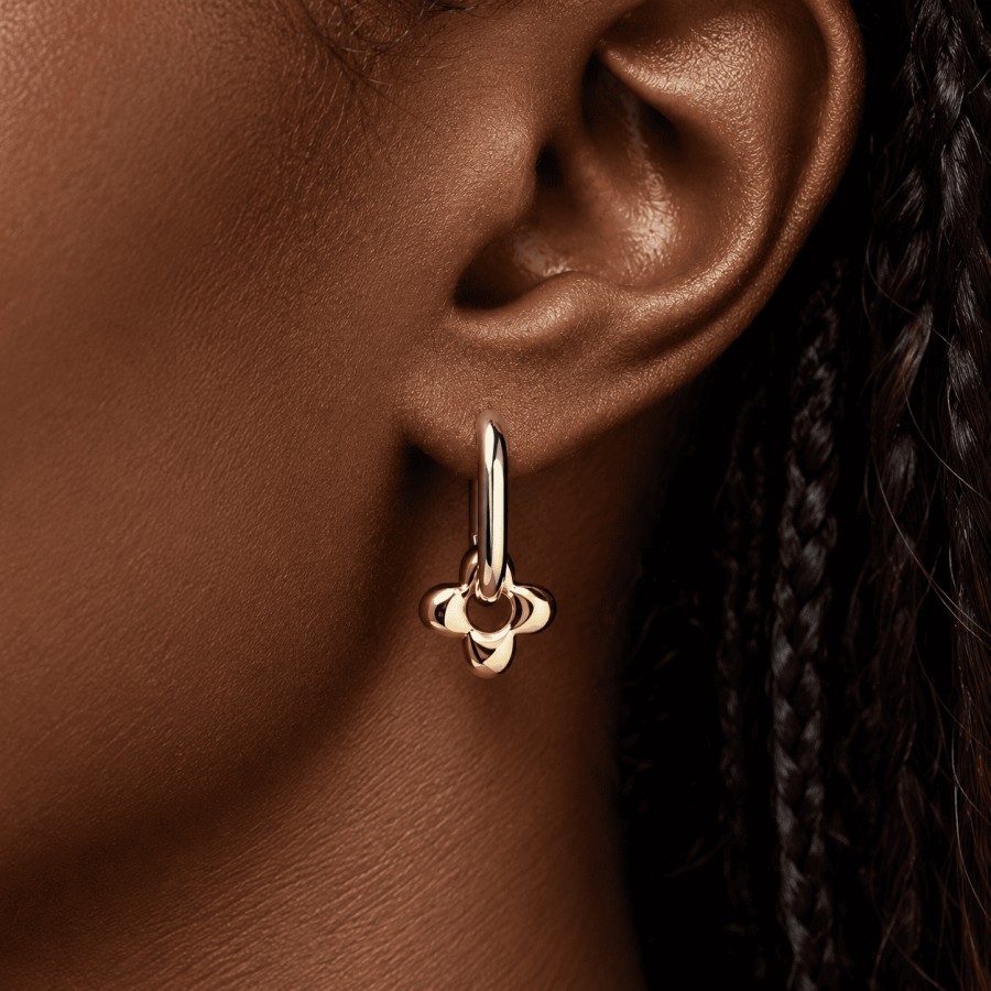 Pendientes Flor Miel Gold