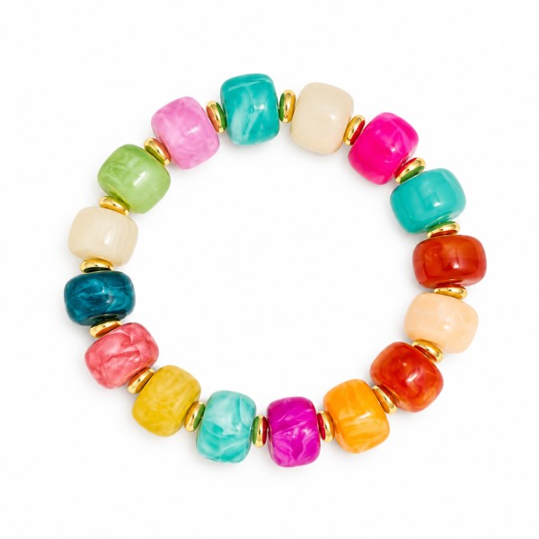 Pulsera Minerales Colours Gold