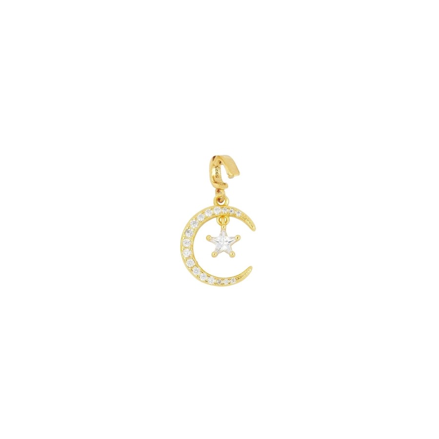 Charm Acoplable Luna & Estrella Gold