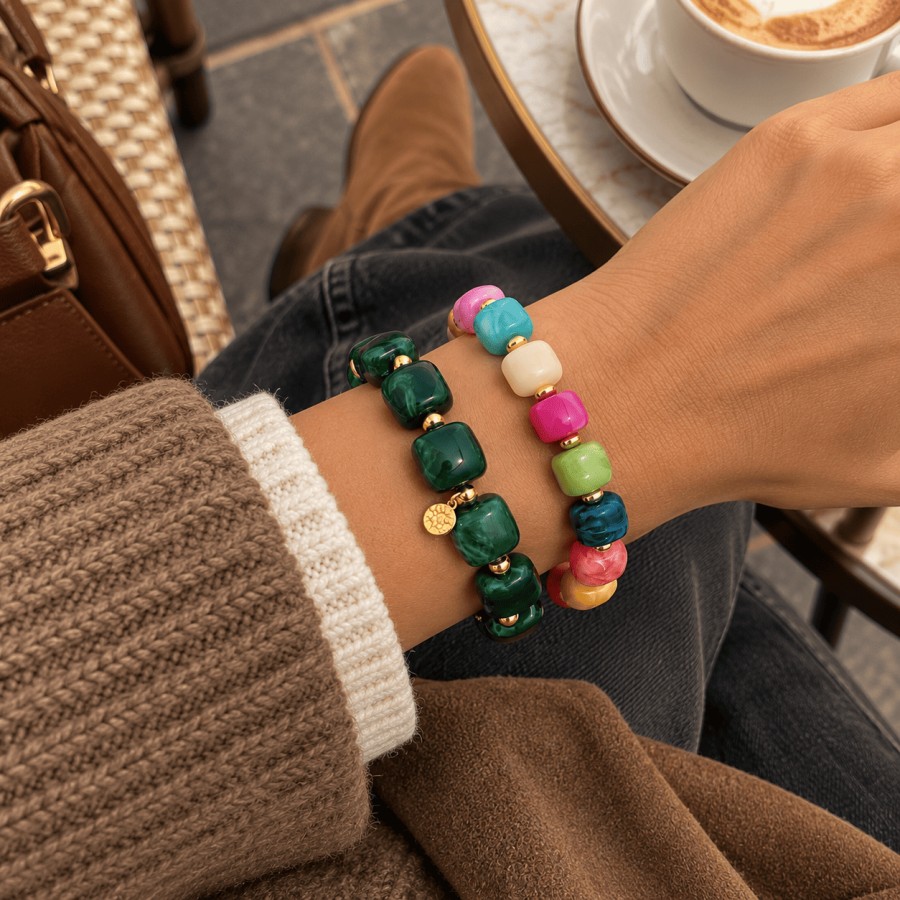 Pulsera Minerales Lina Gold