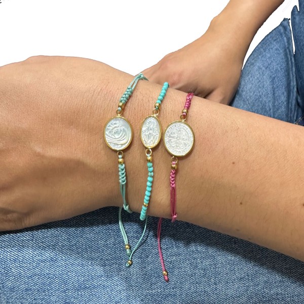 Pulsera Virgen Mineral Gold 2