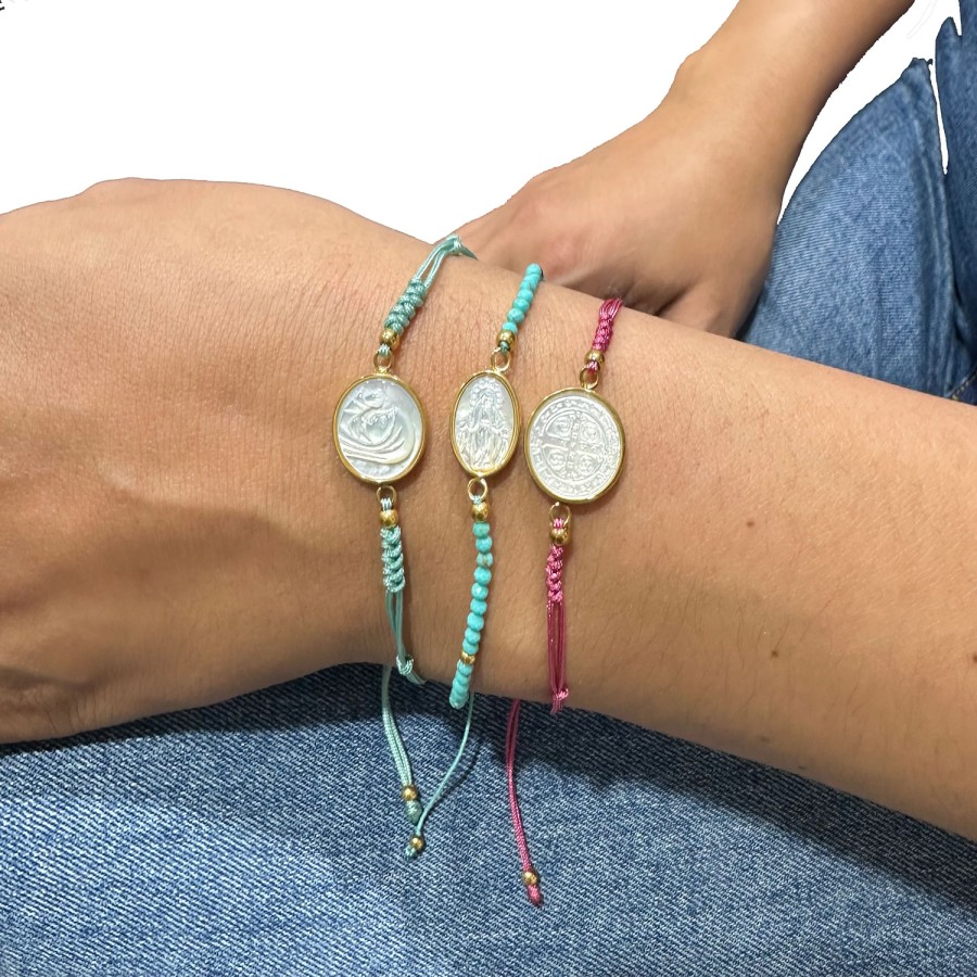 Pulsera Virgen Mineral Gold